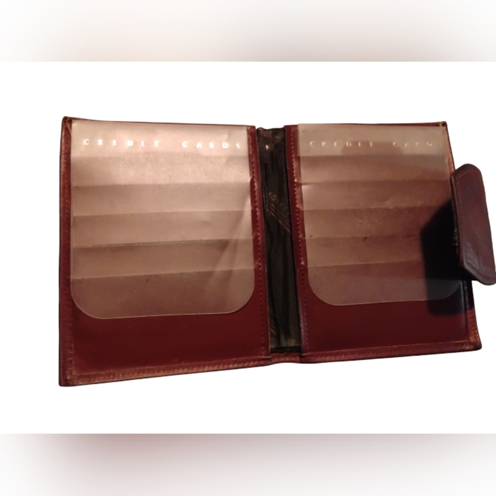 vintage Rolfs Brown Leather Wallet With Kisslock - Picture 7 of 11